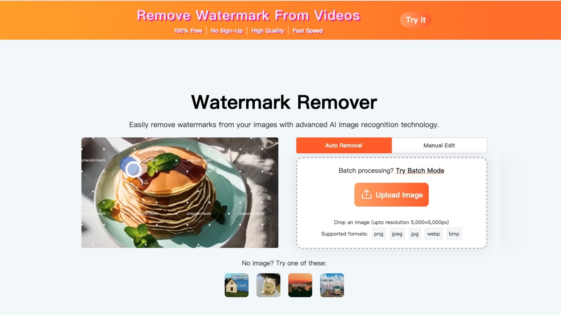 Easily remove watermarks with advanced AI image recognition technology - AItrendytools